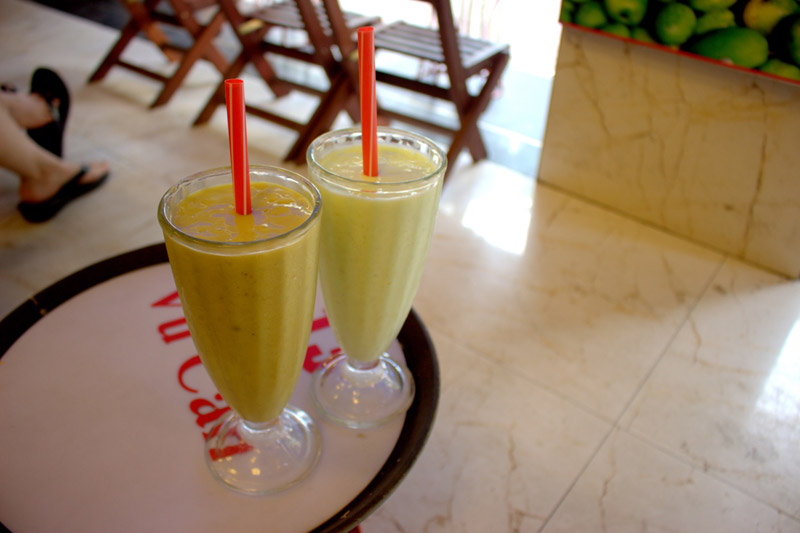 Batidos de frutas sinh to hanoi viajes