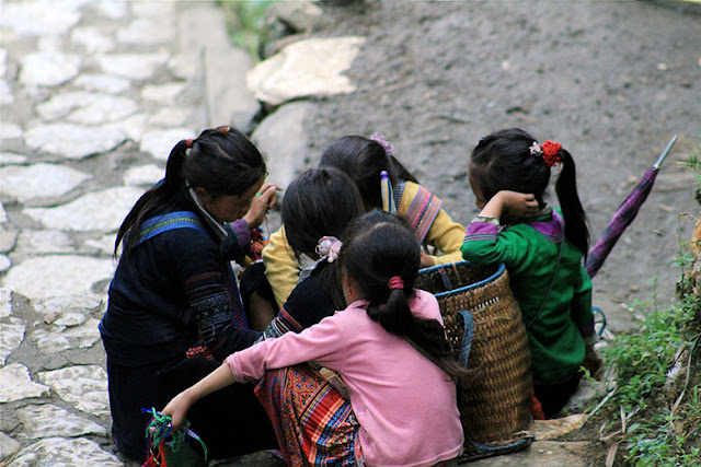 Chavales en Sapa