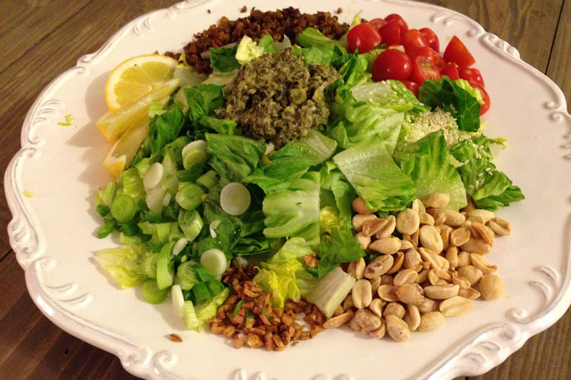 Salada de folhas de cha verde - Visitar Myanmar