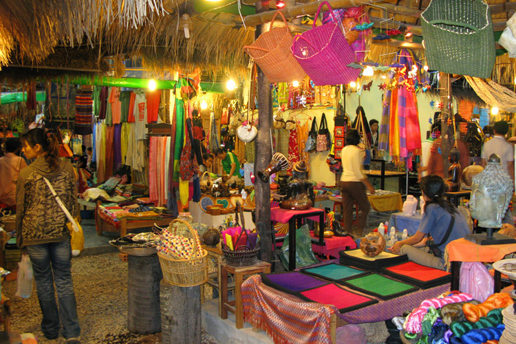 mercado velho em Siem Reap
