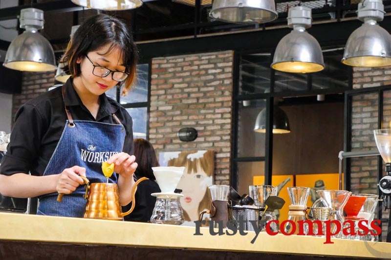 Workshop coffee shop in Saigon Workshop coffee shop in Saigon vietnam tours