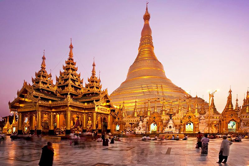 Pagode Shwedagon - Viagens para Myanmar