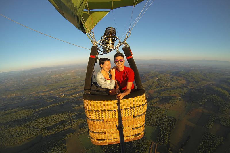 Voe em um balão de ar quente sobre Bagan - Descobrir o Myanmar