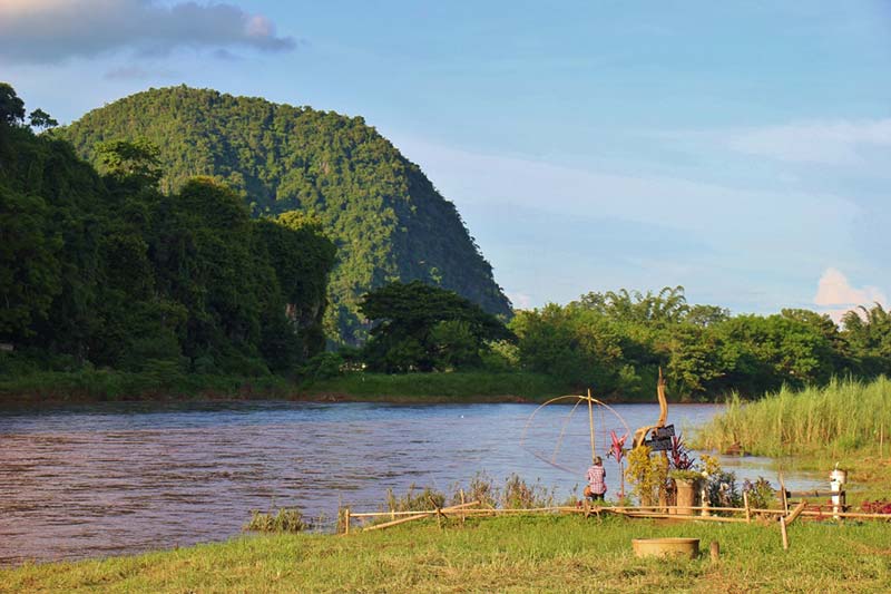 Praia de Chiang Rai - Rio Kok - Turismo na Tailândia
